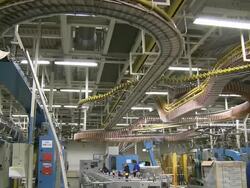 WS Shot of newspaper print office / Frankfurt, Hesse, Germany Stock Footage