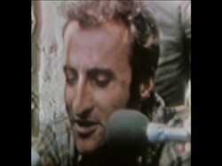 SYND 23-5-74 CAPTURED ARAB TERRORIST TALKS TO PRESS AT GOLAN HEIGHTS News Clip