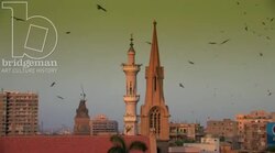 A church and a mosque in Karachi 1 Stock Footage