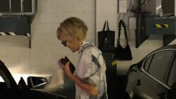 Sharon Stone leaving a nail salon in Beverly Hills Stock Footage
