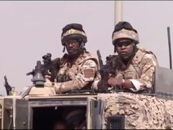 Aftermath of a roadside bomb explosion in Kabul Stock Footage