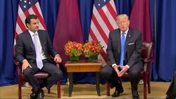 Trump meets Emir of Qatar on UN sidelines News Clip