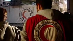 CLEAN : Aid convoy enters rebel held area near Syrian capital News Clip