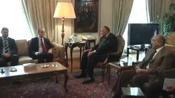 Head of Syrian opposition meets Arab League chief and Egyptian FM News Clip