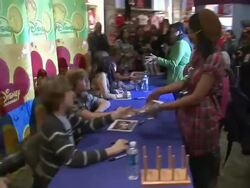 Cast of The Suite Life on Deck at World of Disney in New York Stock Footage