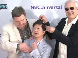 John Goodman, Ken Jeong, Chevy Chase at the NBC Universal Press Tour All-Star Party at Los Angeles CA. (Footage by WireImage Video/Getty Images Entertainment Video) Stock Footage