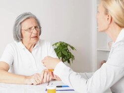 Senior patient Stock Footage