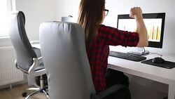 Success at the firm Stock Footage