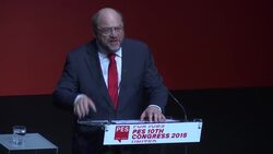 Schulz addresses meeting of Socialist parties Instructional Video