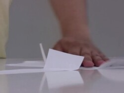 Moulding for fabric Stock Footage