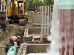 Miami Beach Takes Measures To Protect Against Rising Sea Levels Stock Footage