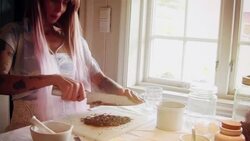 Chopping Chocolate Stock Footage