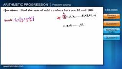 Arithmetic Progressions - Algebra Instructional Video