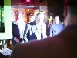 EXCLUSIVE - George Clooney is sighted leaving Rocco's Tacos in Stock Footage