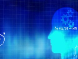 Working Brain With Math and Science Symbols Stock Footage