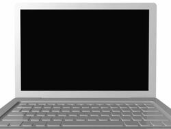 Laptop 01 Close From Camera Stock Footage