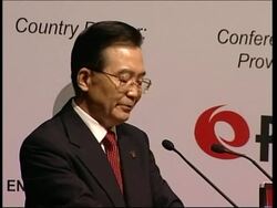Chinese premier address business forum News Clip