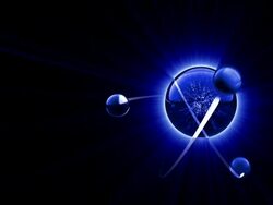 Blue Light of Atom (HD1080). Stock Footage