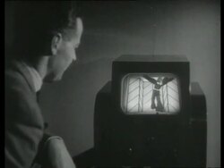 An television set, UK  1939 Stock Footage