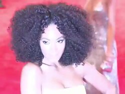 Solange Knowles at "Schiaparelli And Prada: Impossible Conversations" Costume Institute Gala Stock Footage