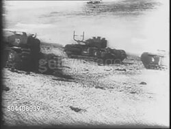 Allied Tanks And Ships Prepare For D-Day News Clip