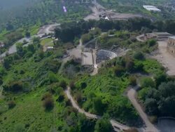 Tzippori, also known as Sepphoris, Dioceserea and Saffuriya, located in the central Galilee region, Israel, Israel Stock Footage