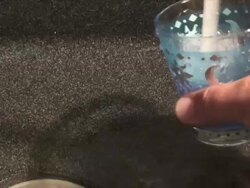 Glass of fresh water Stock Footage