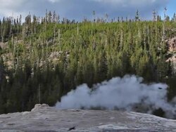 old Faithful Geyser-NTSC Stock Footage