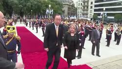 CLEAN : Ban Ki moon honors Argentine independence hero News Clip