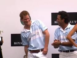 Prince Harry plays volleyball News Clip