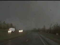 One woman in southeastern Oklahoma says her home is in shambles following last night's tornado that killed two people in the town of Tushka. The storm system moved onto Arkansas, where falling trees killed at least four people. (April 15) News Clip