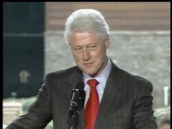 Former Presidents George Bush and Bill Clinton were among the speakers at Thursday's formal dedication of the Billy Graham Library, in Charlotte, North Carolina. News Clip