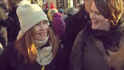 Vox Pop Women's March on London Protester News Clip