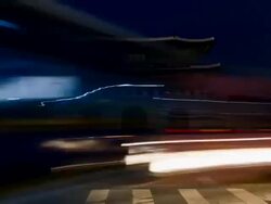 TL Rush hour traffic and pedestrians speed past Gwanghwamun Gate at Gyeongbokgung Palace / Seoul, South Korea Stock Footage