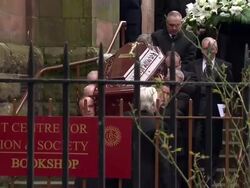 Funeral of Paul McBride in Glasgow News Clip