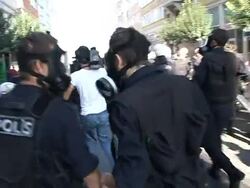 CLEAN: Police, anti-IMF protesters clash in Istanbul News Clip