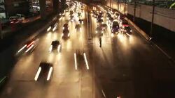 Night traffic Stock Footage