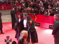59th Berlin Film Festival: Happy Tears Red Carpet Premiere Stock Footage