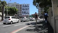 CLEAN : Mysterious Zuma must fall billboard baffles Cape Town News Clip