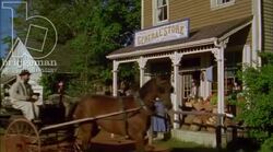 General store in town, 1908 - reenactment, clip 4 Stock Footage