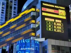 TIME LAPSE, Time Square, Broadway, Morgan Stanley, Stock Footage