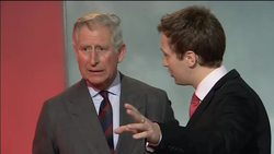 Charles and Camilla try their hand at being a TV weather presenter News Clip