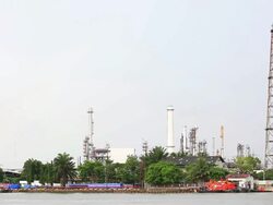 Distillation tower of Oil Refinery Plant Stock Footage