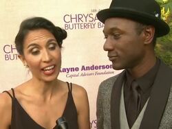 INTERVIEW - Maya Jupiter & Aloe Blacc on being a part of the night at 14th Annual Chrysalis Butterfly Ball Stock Footage