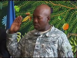 Haitian serving with US military is naturalised News Clip