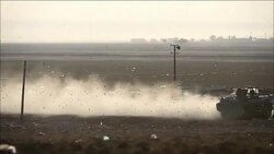 CLEAN : Turkish armed vehicules deployed on the Syrian border News Clip