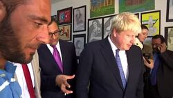 Boris Johnson meets Syrian refugees during Turkey visit News Clip