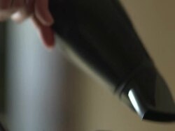 Man Drying Hair - Stock Footage Stock Footage