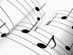music notes backgound Stock Footage