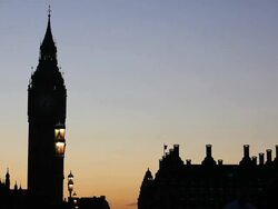 HD Big Ben and Westminster Bridge Stock Footage